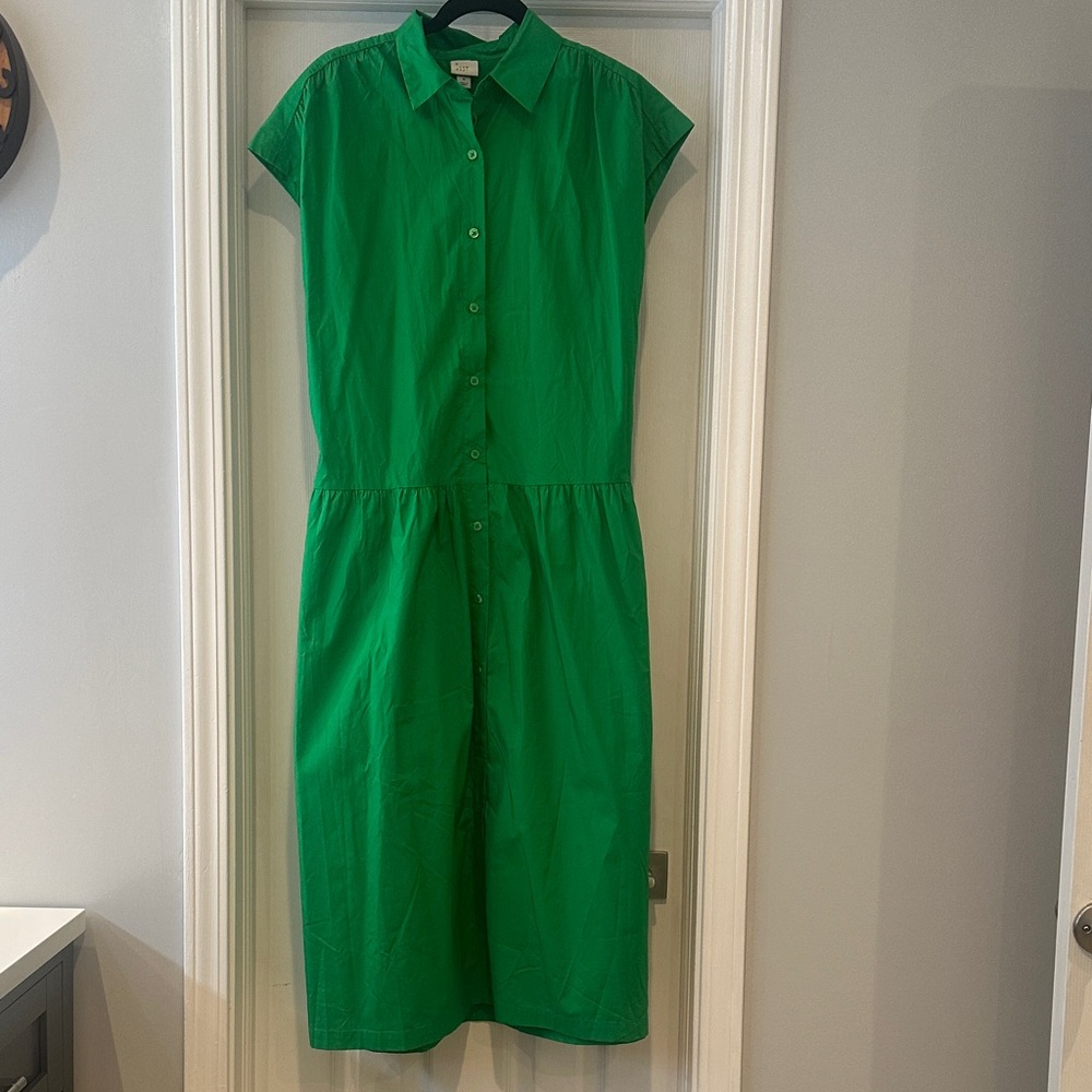 a new day Vibrant Green Midi Dress